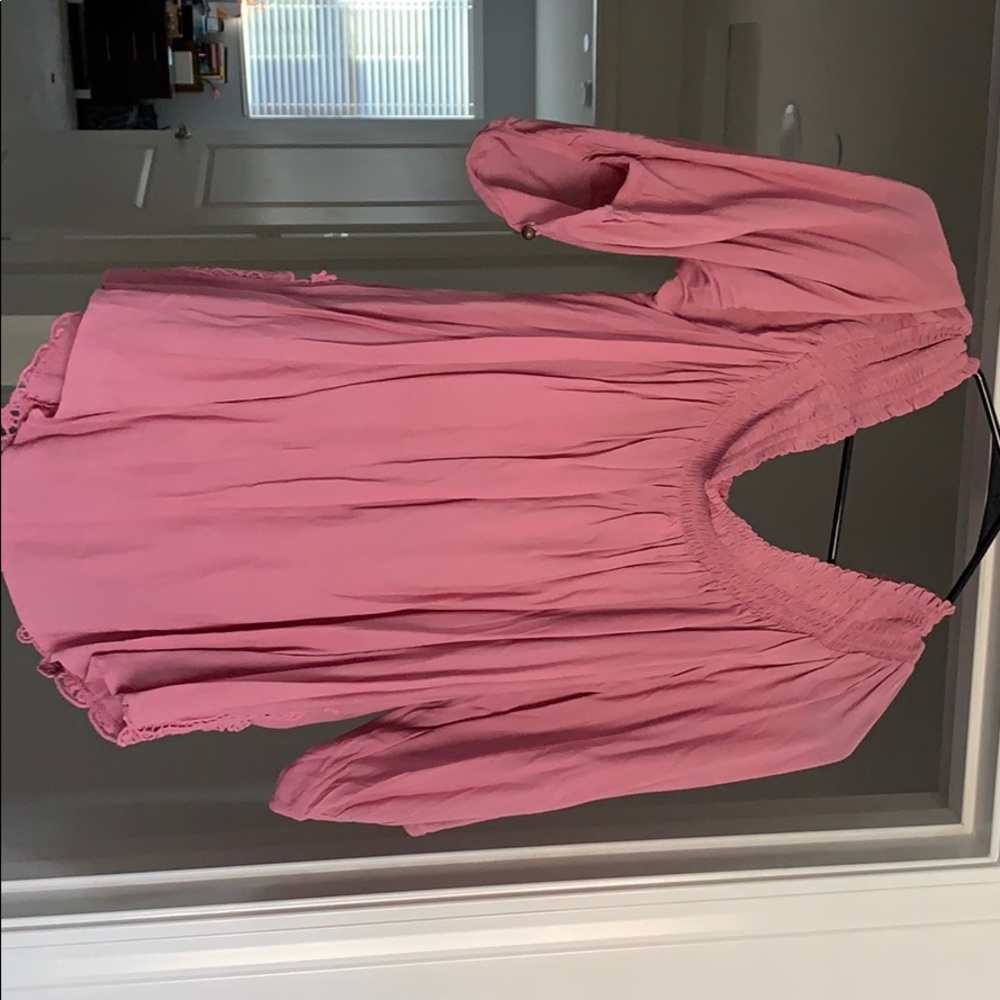 Pink Off the shoulder top